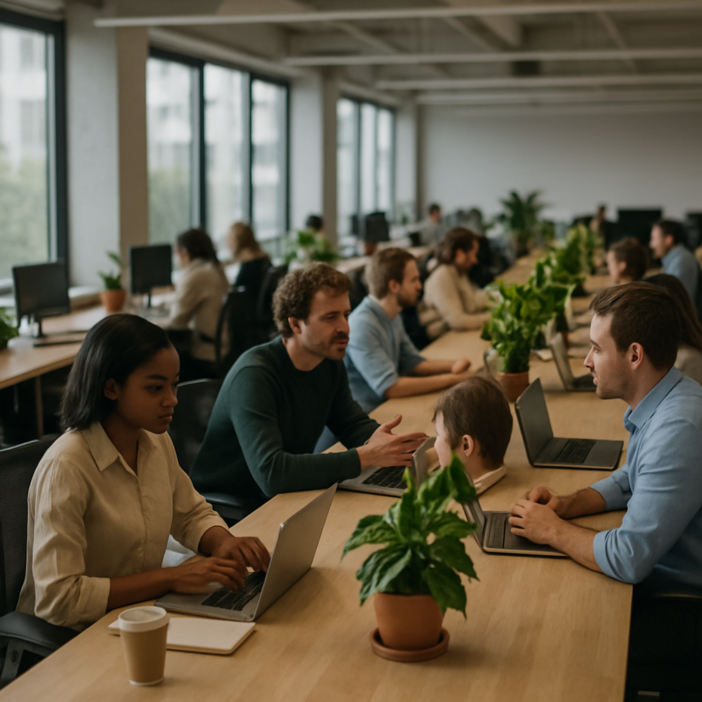 The Impact of Desk Layout on Collaboration in Open Offices